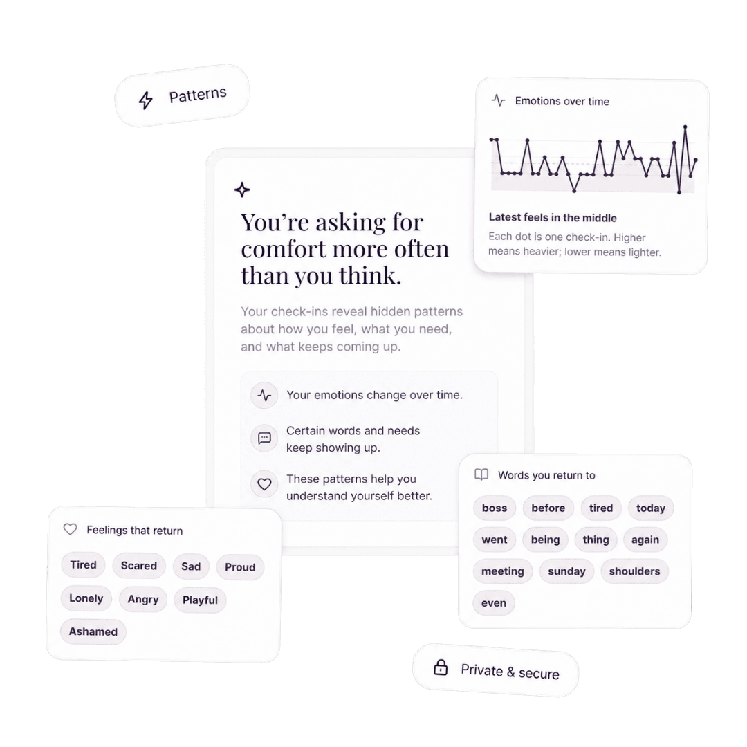 Weekly insight letter interface